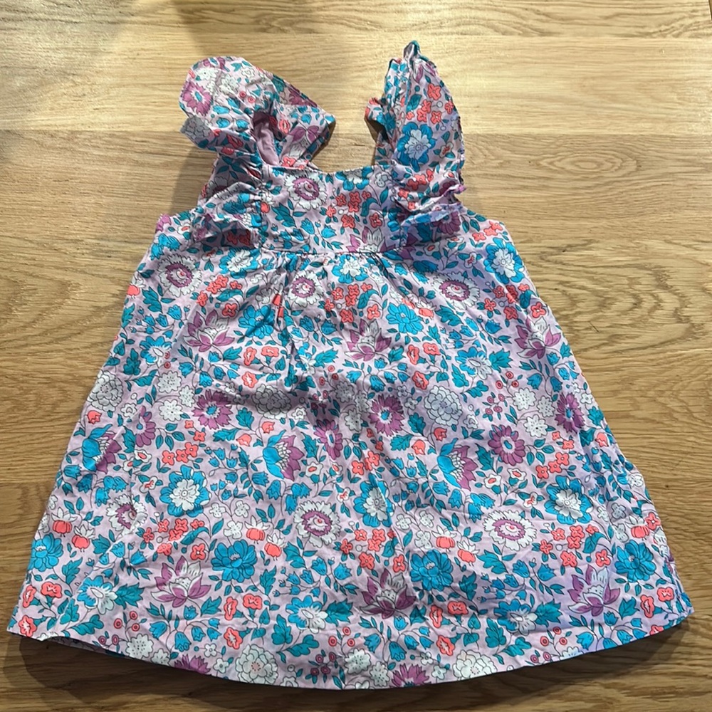 Jacadi purple floral dress